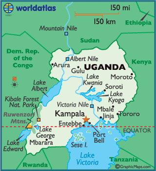uganda karte